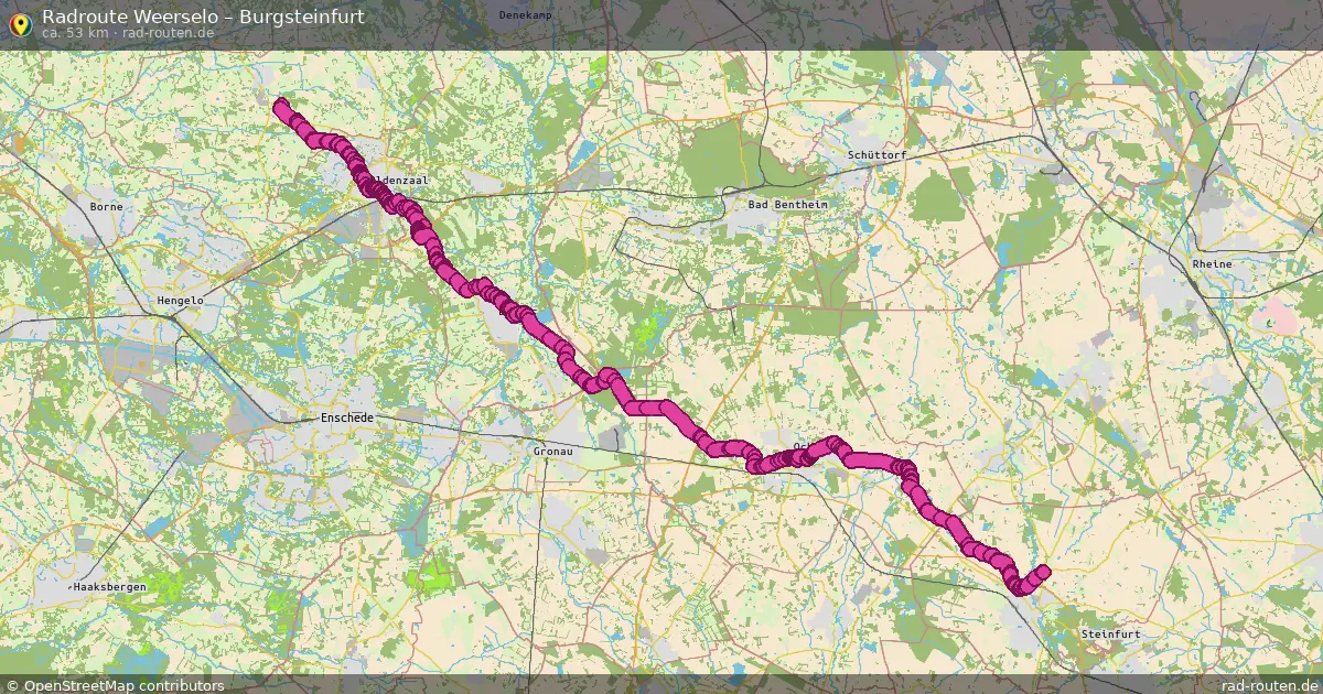 Radtour Weerselo – Burgsteinfurt