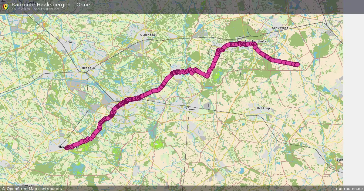 Fahrradroute Haaksbergen – Ohne (52 km) – Rad-Routen.de