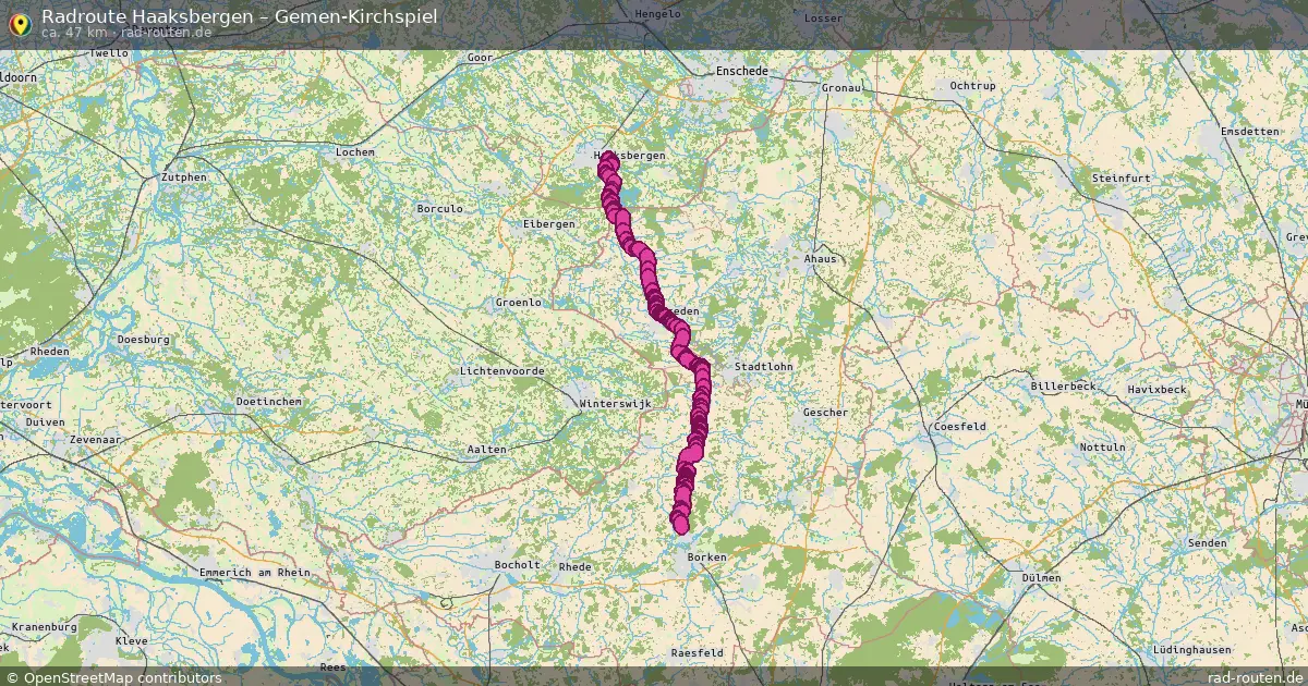 Radtour Haaksbergen – Gemen-Kirchspiel