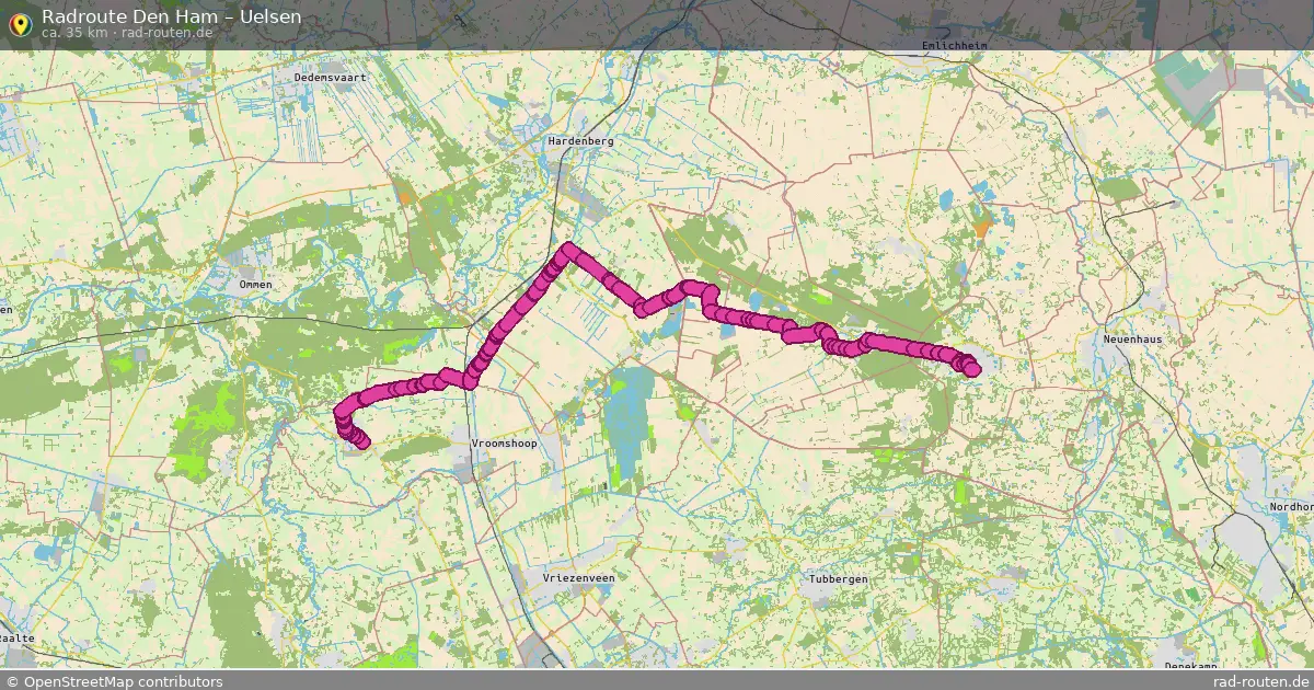 Radtour Den Ham – Uelsen