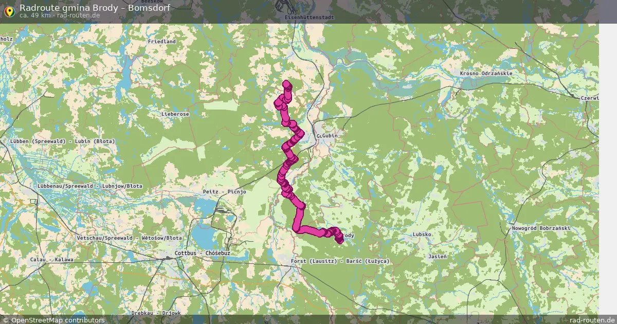 Radtour Gmina Brody – Bomsdorf