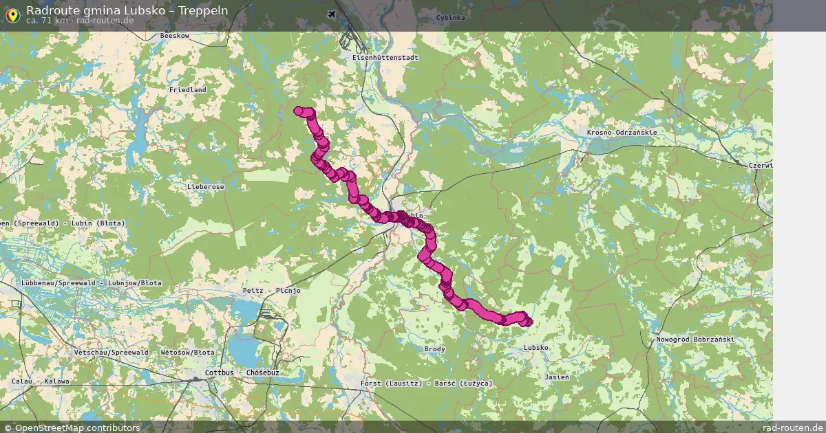 Radtour Gmina Lubsko – Treppeln