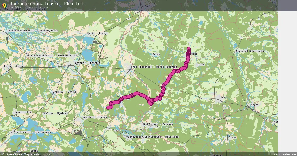 Radtour Gmina Lubsko – Klein Loitz