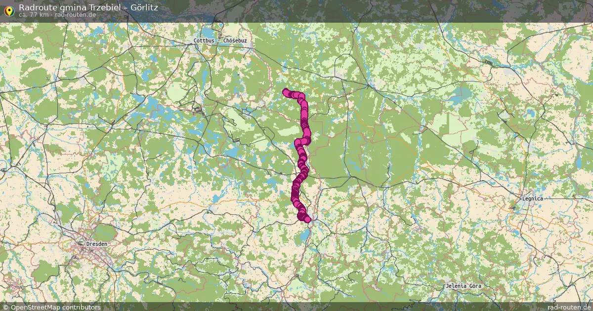 Radtour Gmina Trzebiel – Görlitz