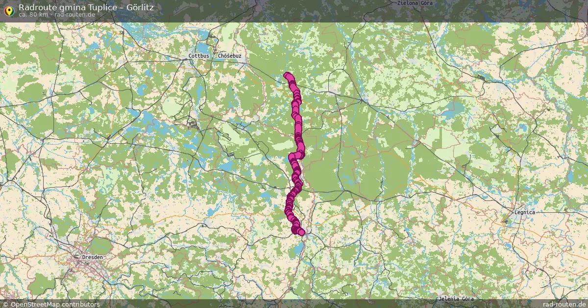 Radtour Gmina Tuplice – Görlitz