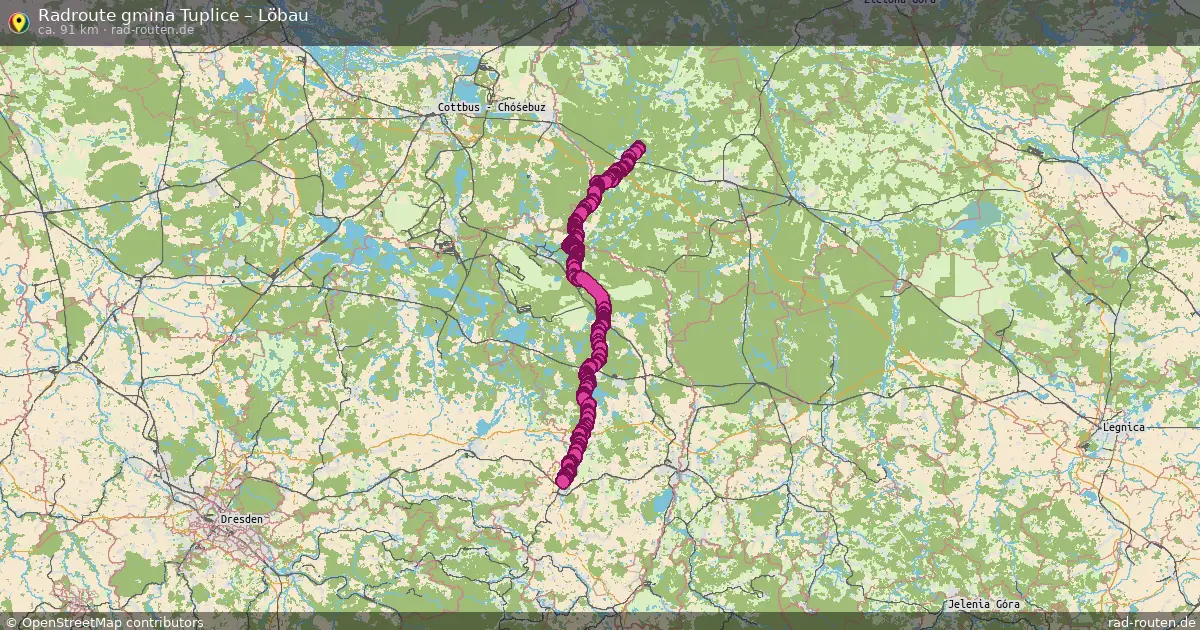 Radtour Gmina Tuplice – Löbau