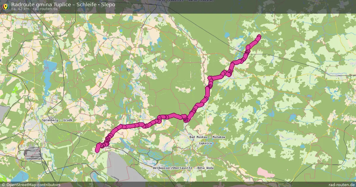 Radtour Gmina Tuplice – Schleife - Slepo