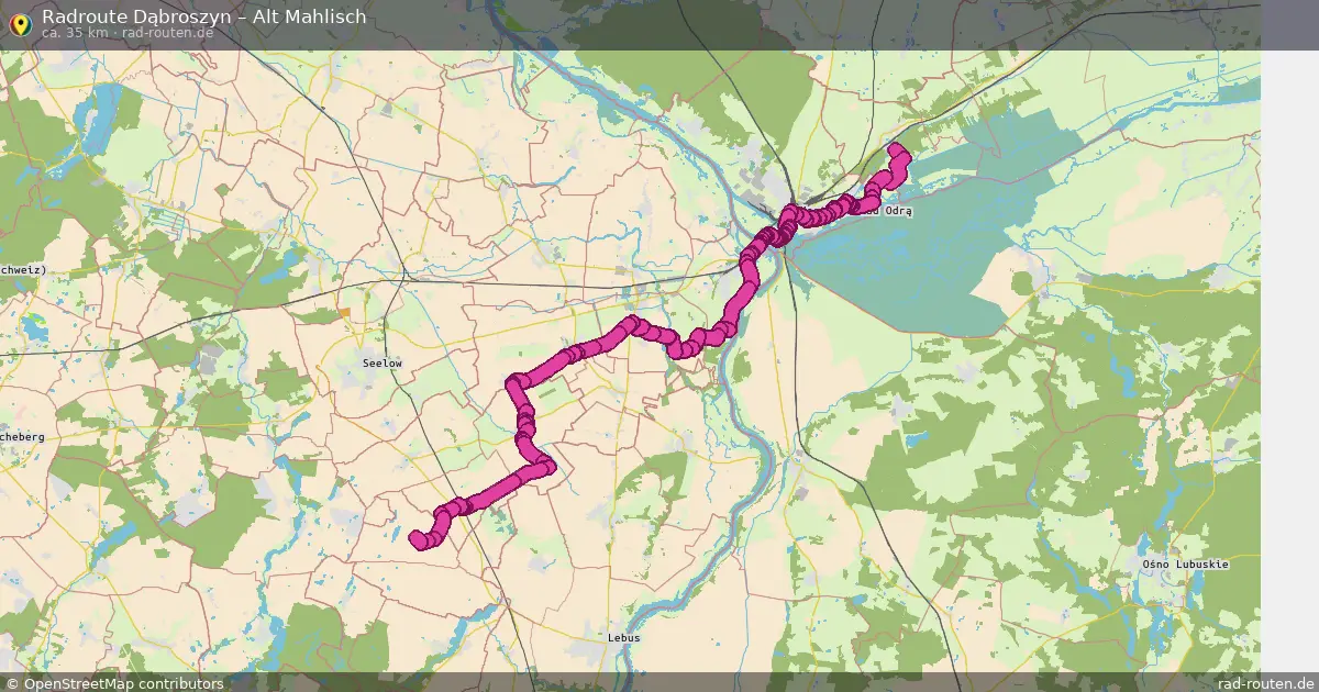 Radtour Dąbroszyn – Alt Mahlisch