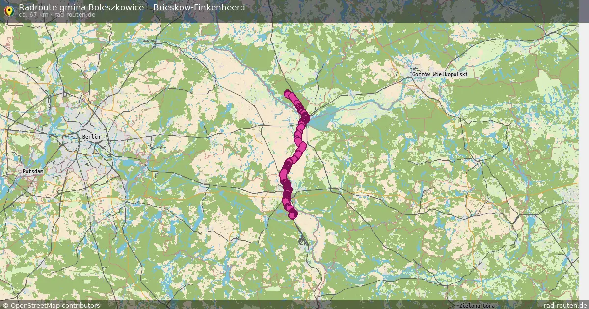 Radtour Gmina Boleszkowice – Brieskow-Finkenheerd