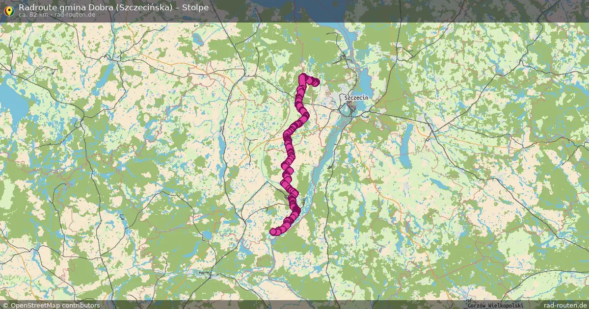 Radtour Gmina Dobra (Szczecińska) – Stolpe
