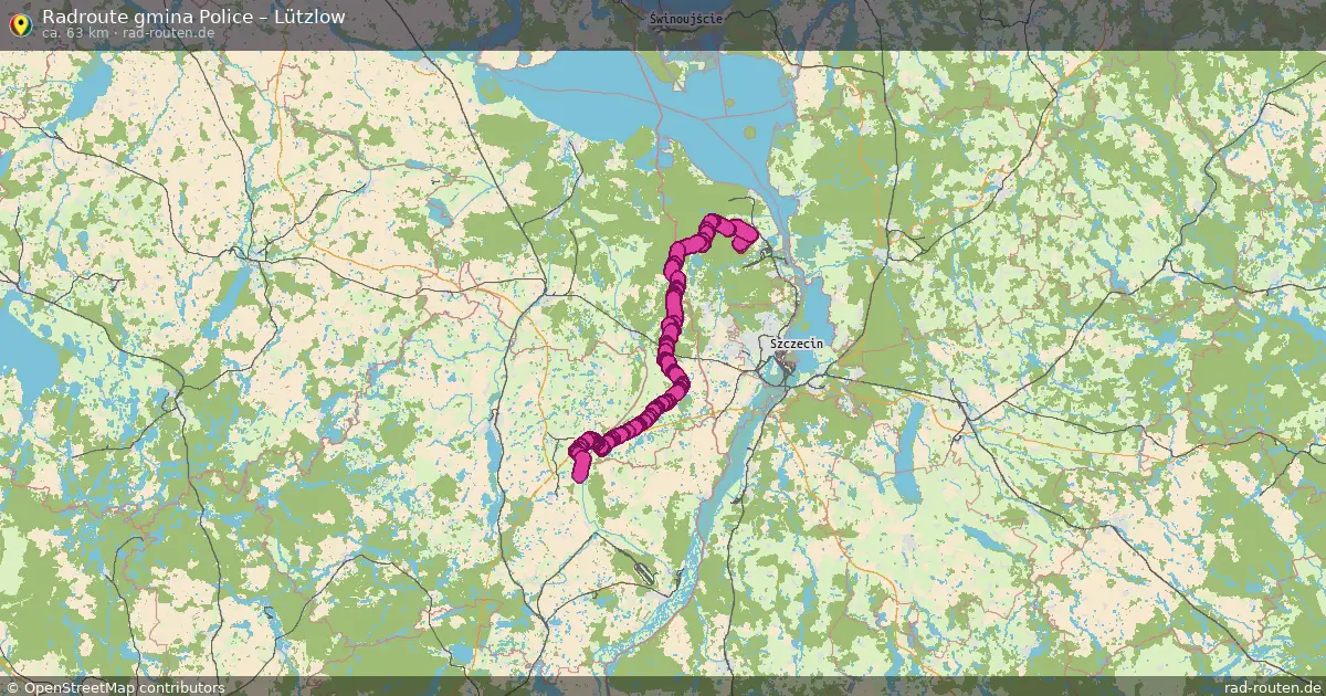 Radtour Gmina Police – Lützlow