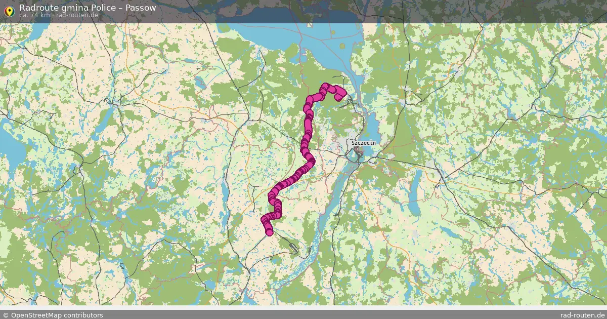 Radtour Gmina Police – Passow