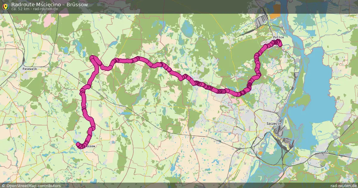 Radtour Mścięcino – Brüssow