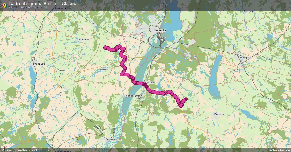 Radtour Gmina Bielice – Glasow
