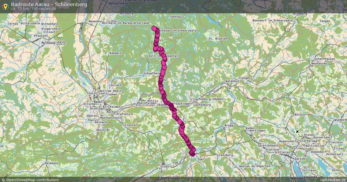 Radtour Aarau – Schönenberg