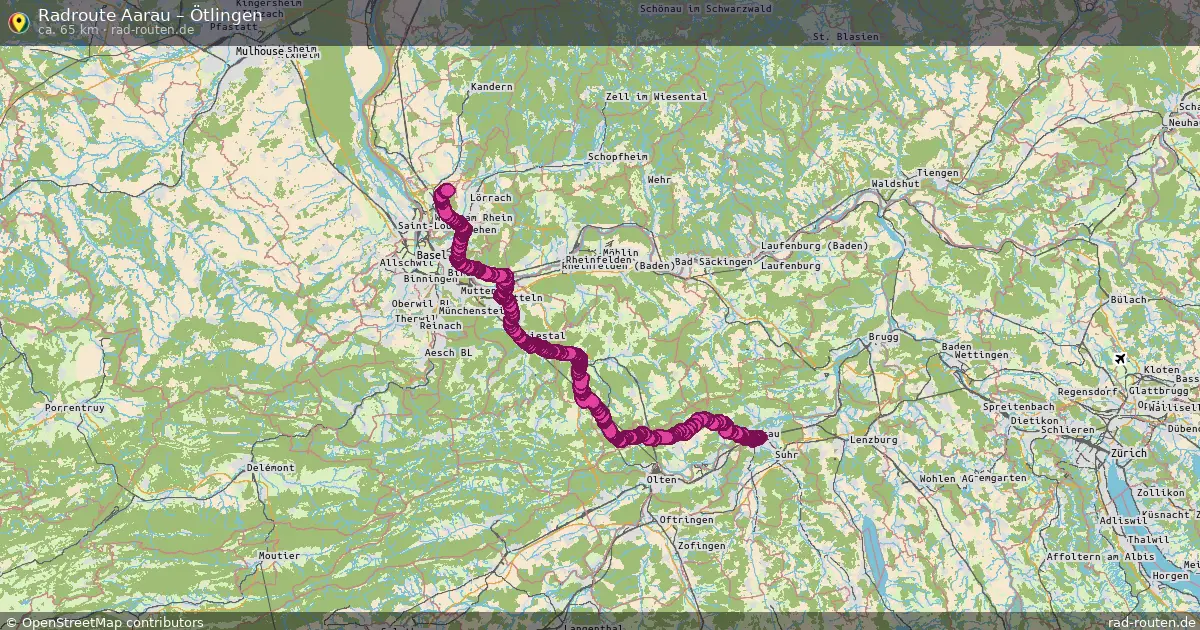 Radtour Aarau – Ötlingen