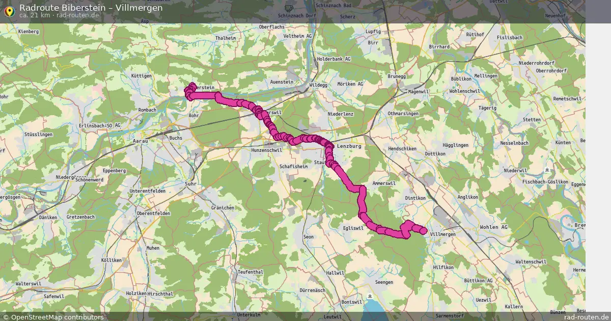 Radtour Biberstein – Villmergen