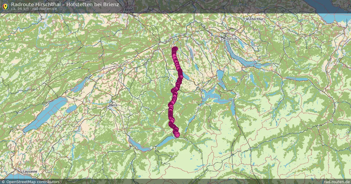 Radtour Hirschthal – Hofstetten Bei Brienz