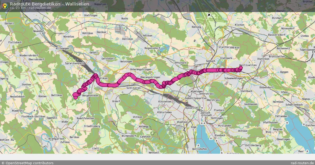 Radtour Bergdietikon – Wallisellen