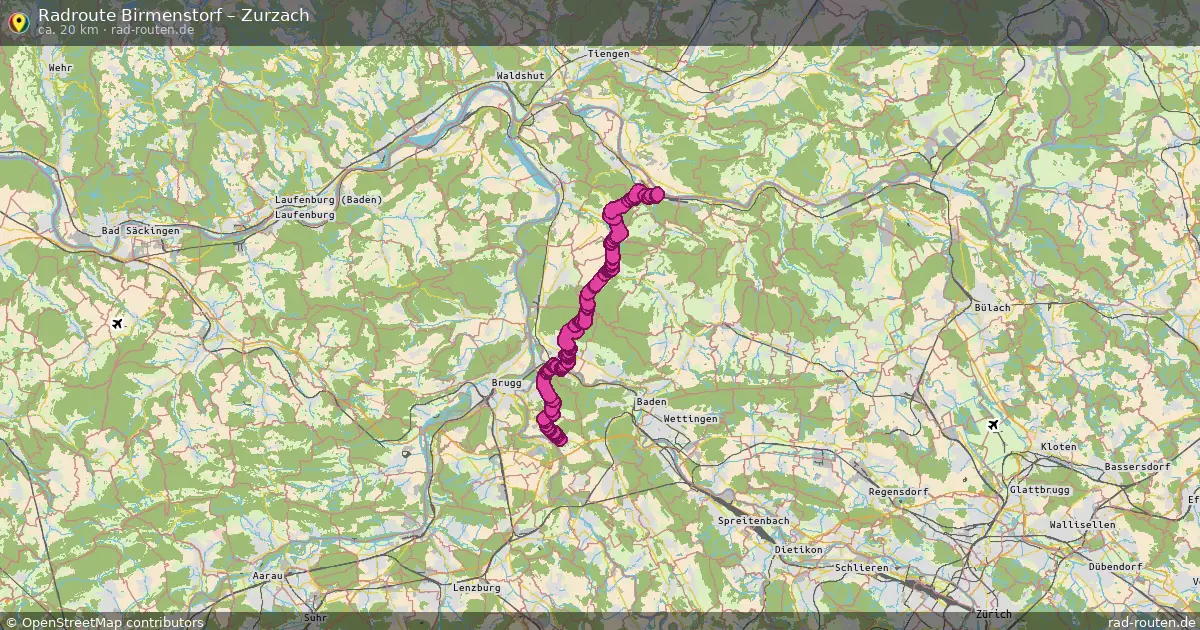 Radtour Birmenstorf – Zurzach