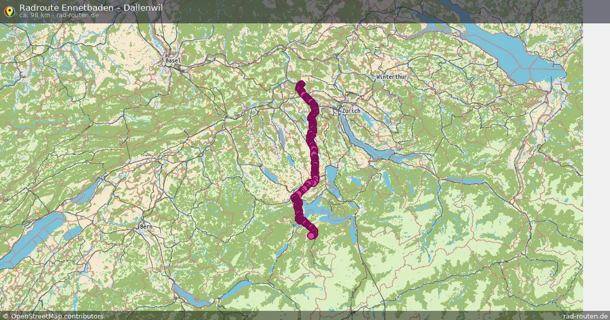 Radtour Ennetbaden – Dallenwil