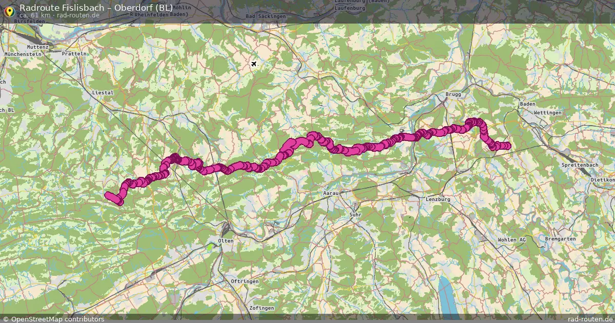 Radtour Fislisbach – Oberdorf (Bl)