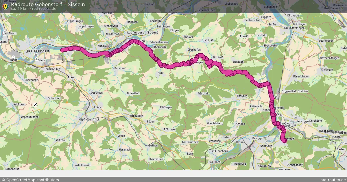 Radtour Gebenstorf – Sisseln