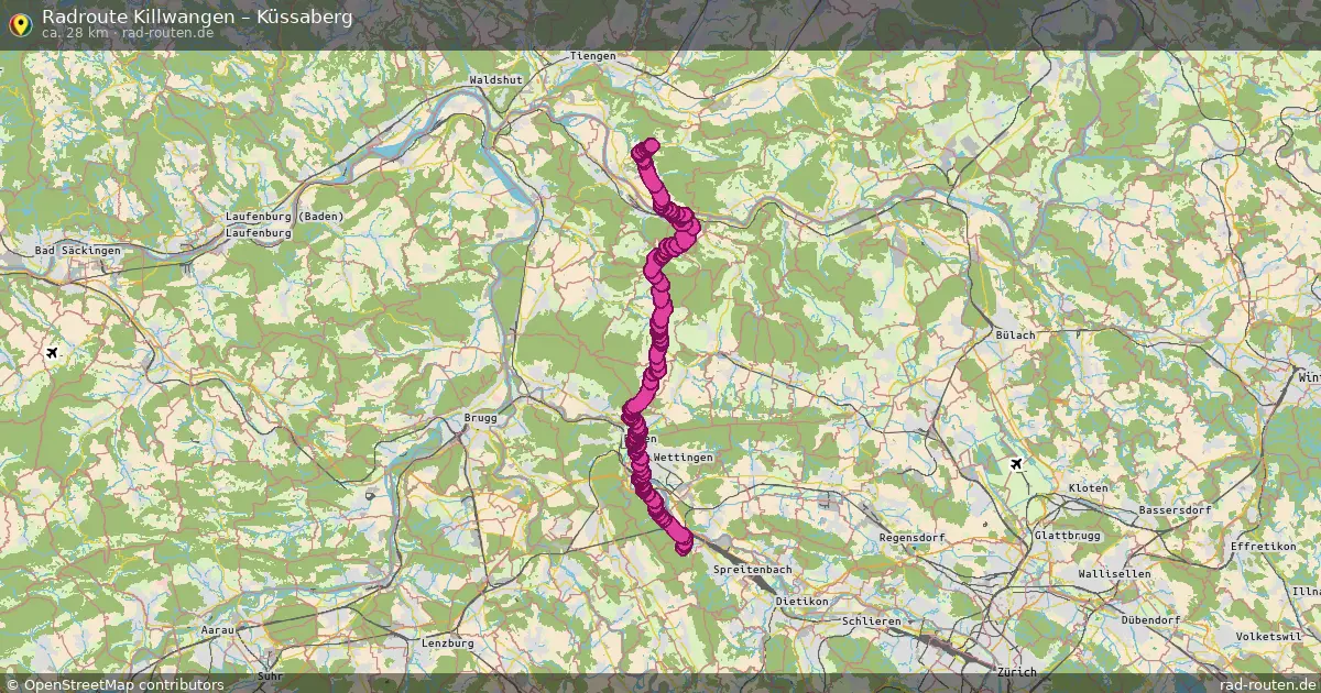 Radtour Killwangen – Küssaberg