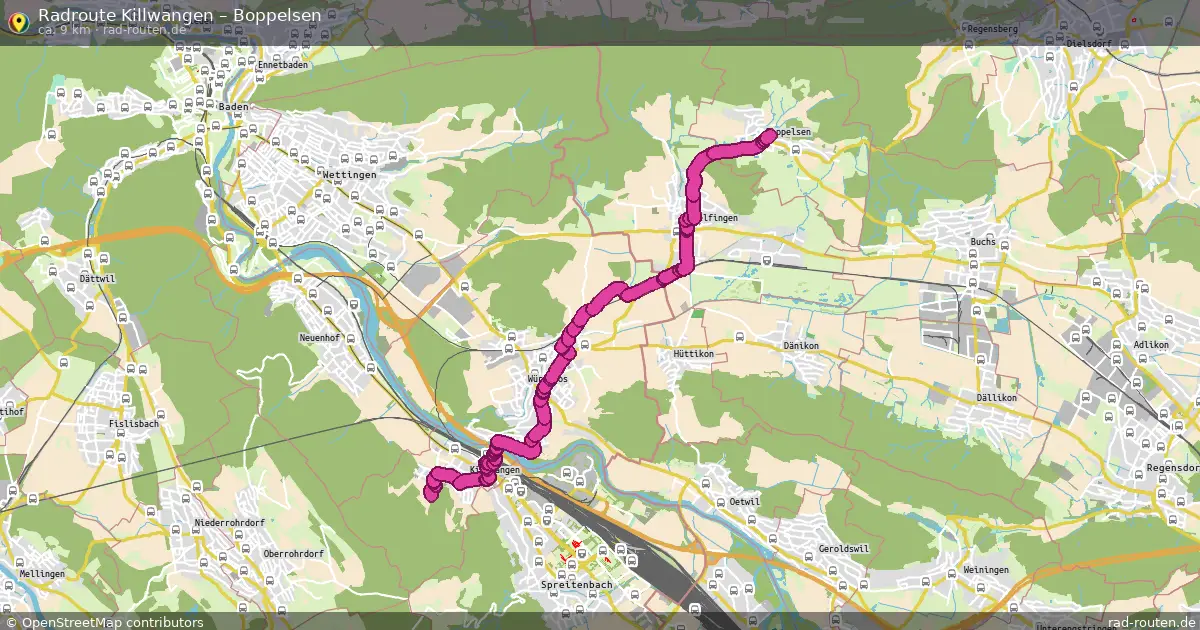 Radtour Killwangen – Boppelsen