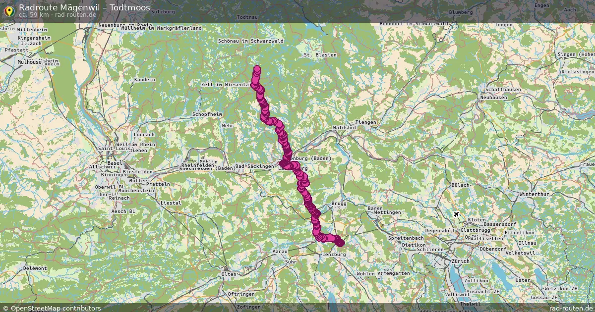 Radtour Mägenwil – Todtmoos