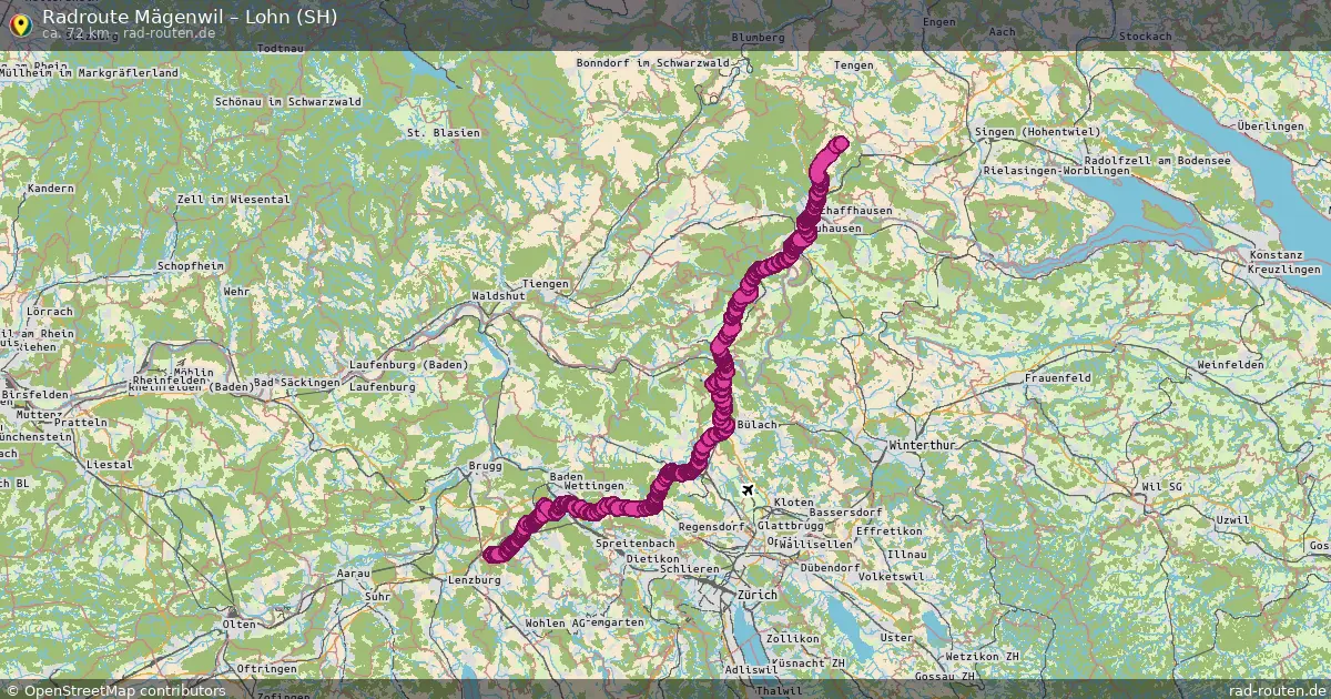 Radtour Mägenwil – Lohn (Sh)