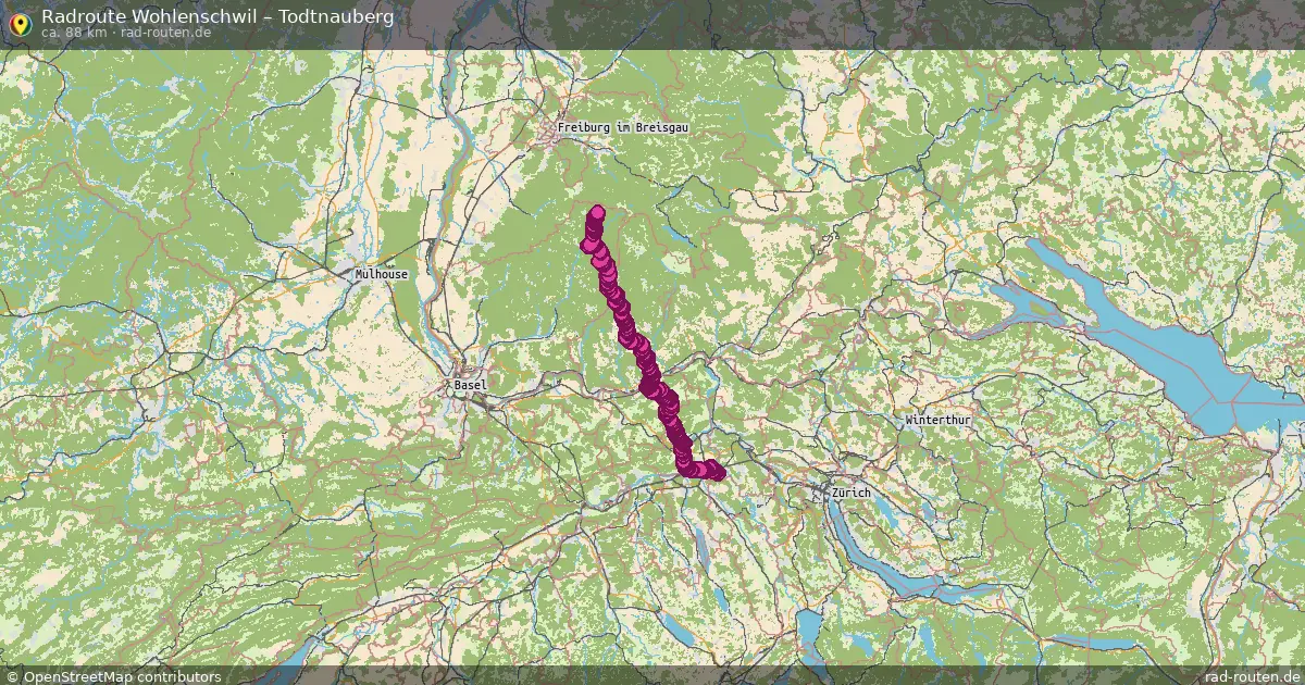Radtour Wohlenschwil – Todtnauberg