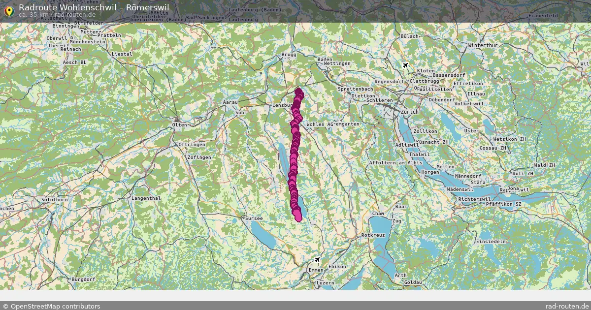 Radtour Wohlenschwil – Römerswil