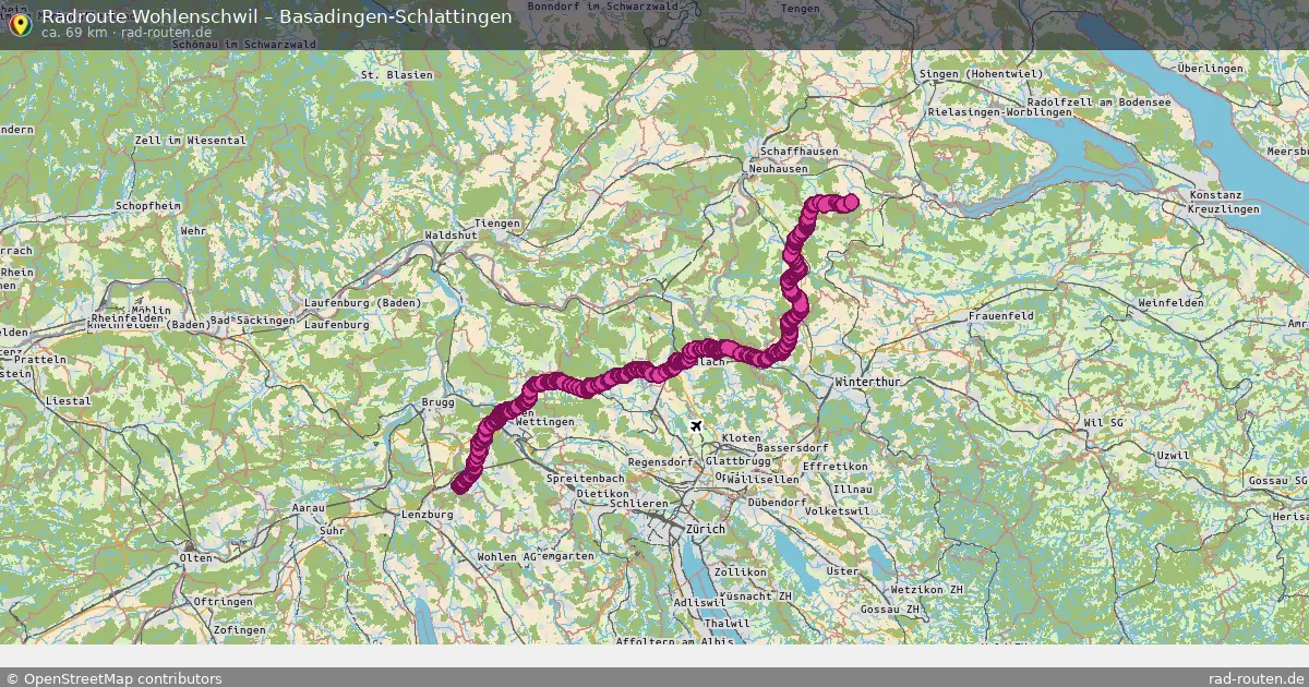 Radtour Wohlenschwil – Basadingen-Schlattingen
