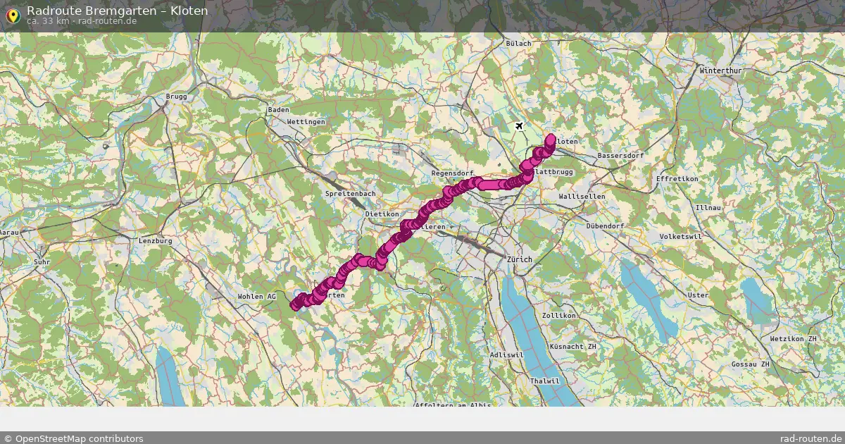 Radtour Bremgarten – Kloten