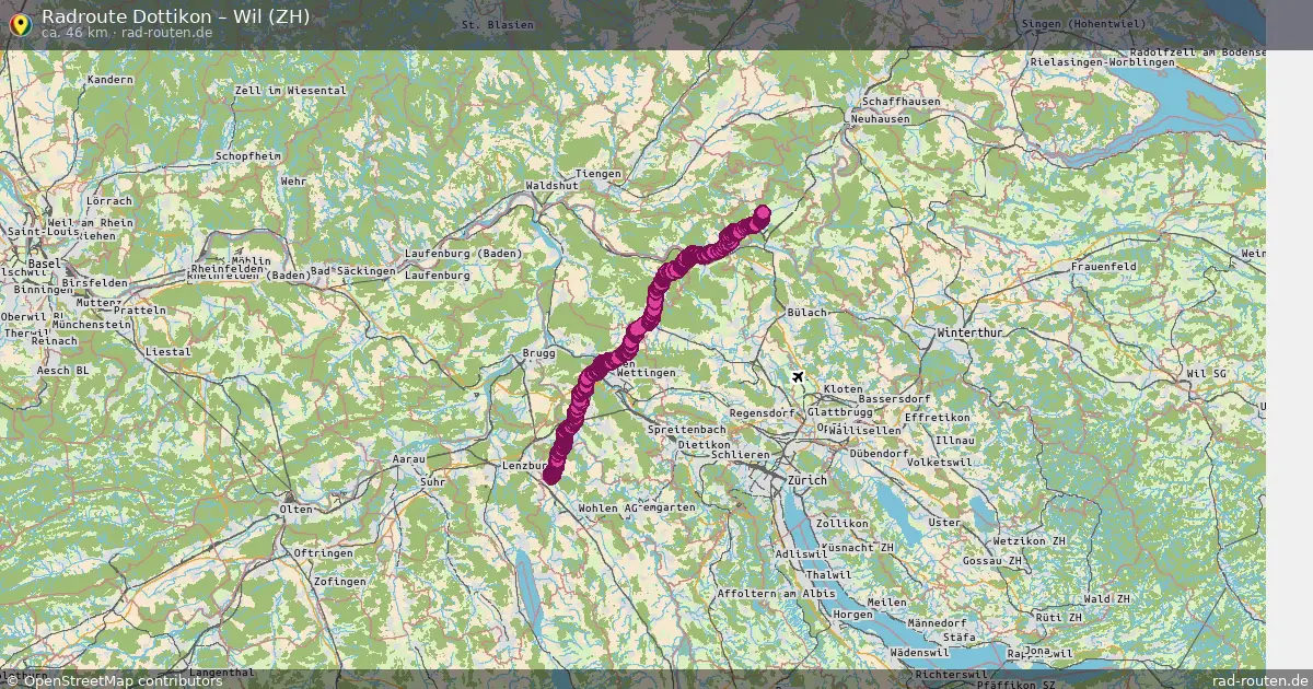 Radtour Dottikon – Wil (Zh)