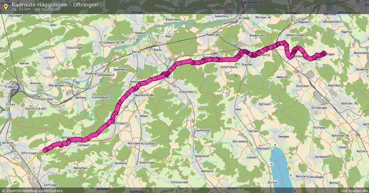 Radtour Hägglingen – Oftringen