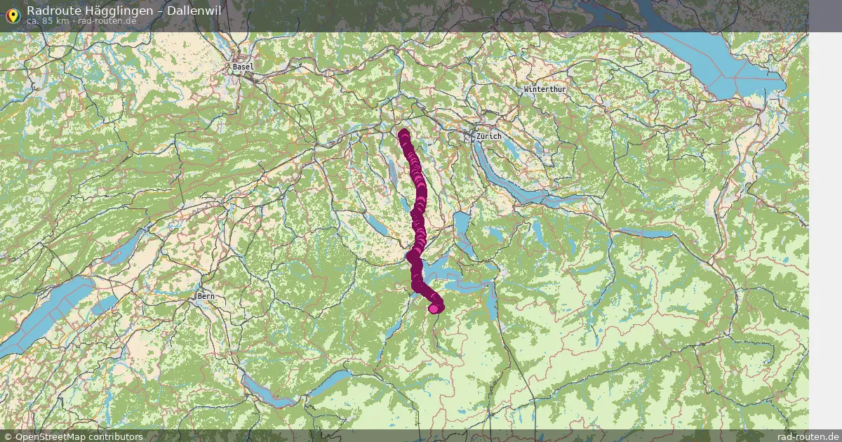 Radtour Hägglingen – Dallenwil