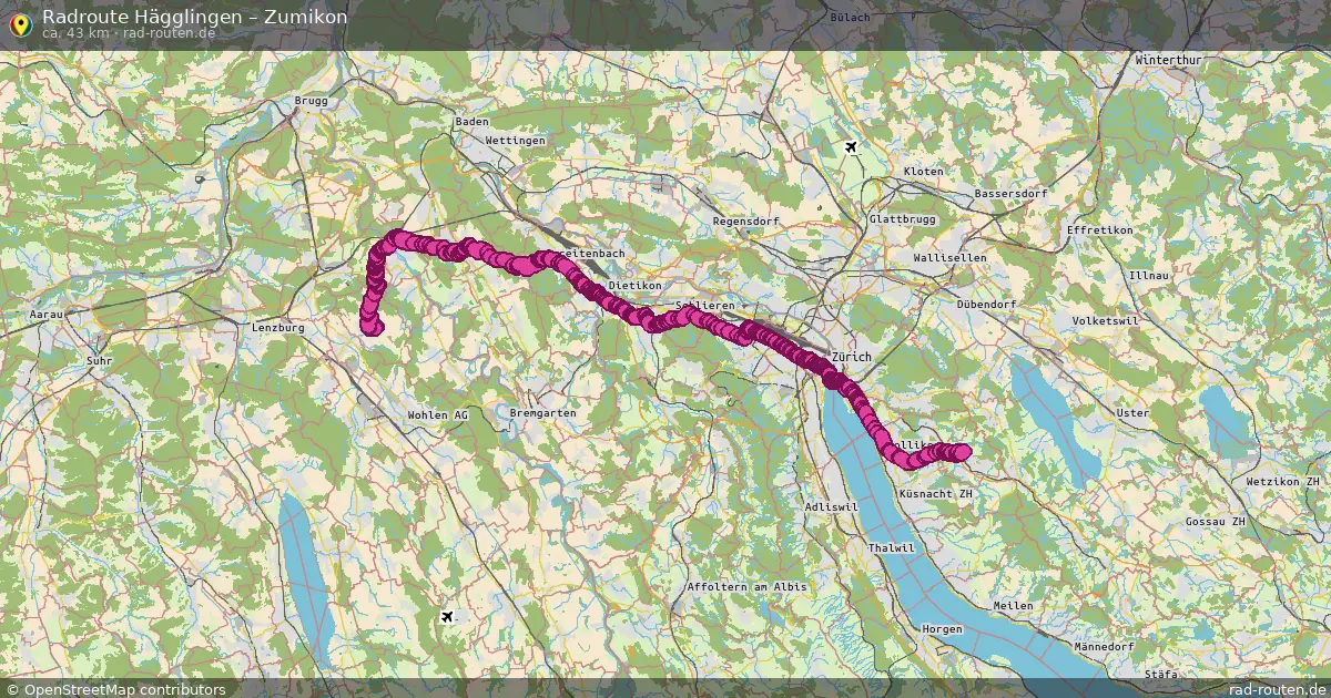 Radtour Hägglingen – Zumikon