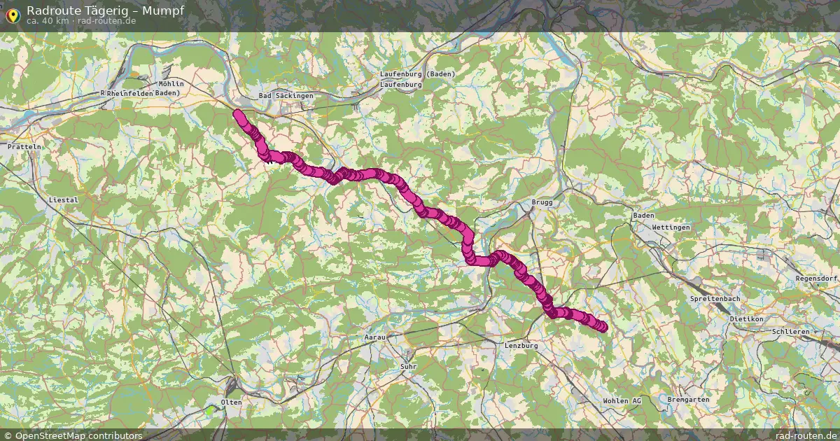 Radtour Tägerig – Mumpf