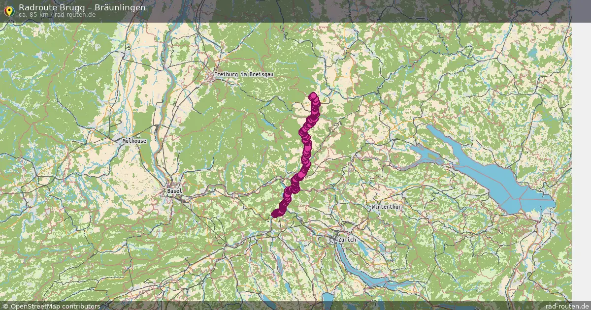 Radtour Brugg – Bräunlingen