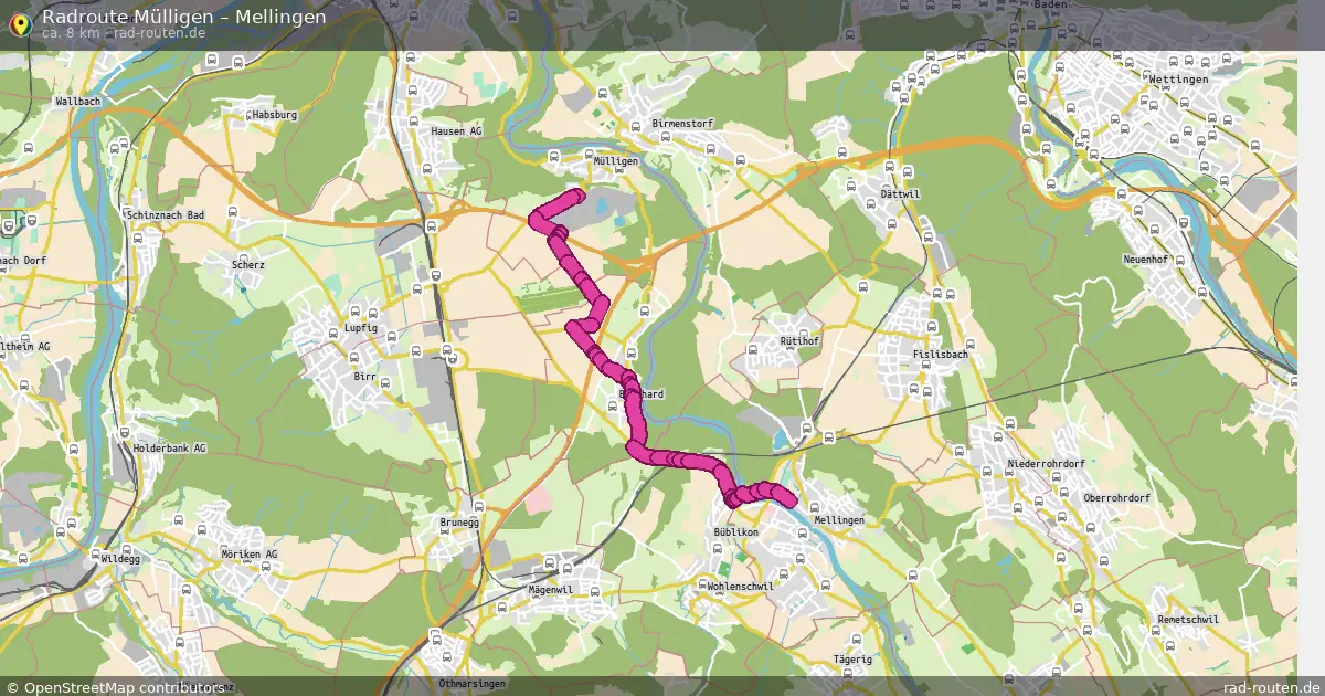 Radtour Mülligen – Mellingen