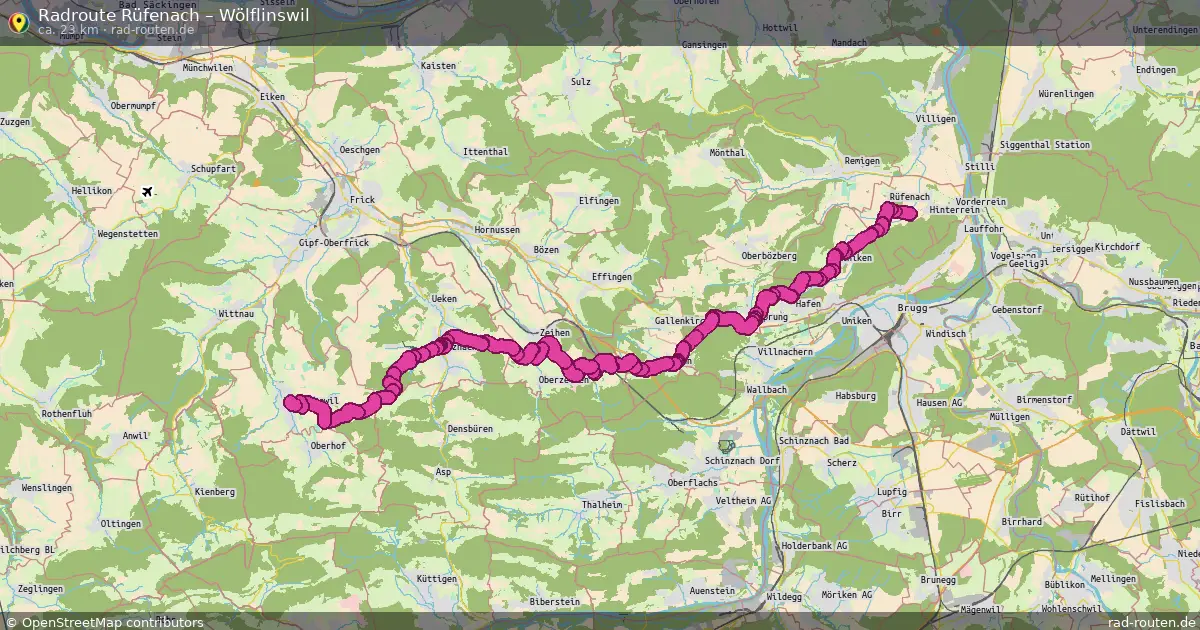 Radtour Rüfenach – Wölflinswil