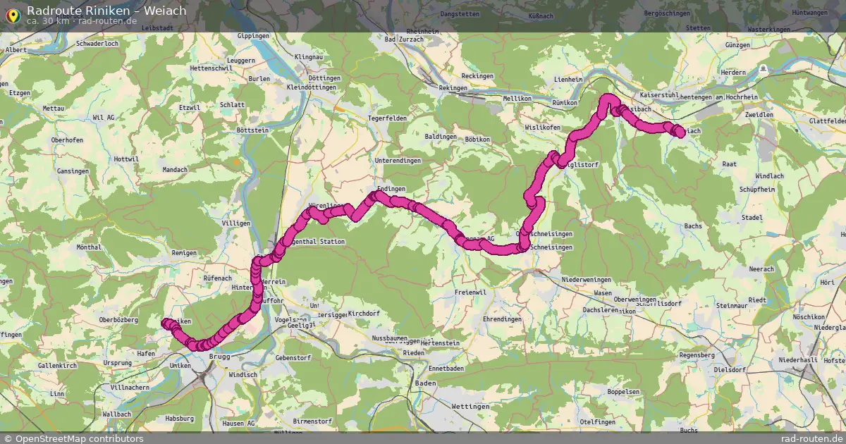 Radtour Riniken – Weiach