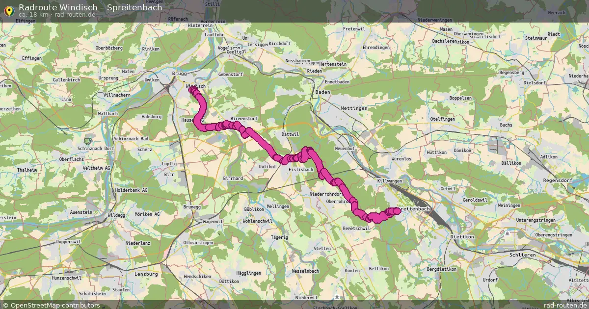 Radtour Windisch – Spreitenbach