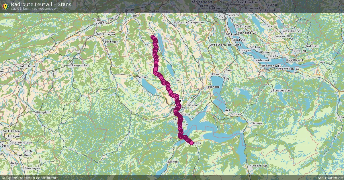 Radtour Leutwil – Stans