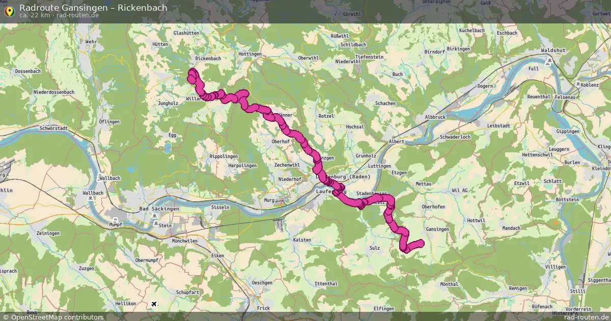 Radtour Gansingen – Rickenbach