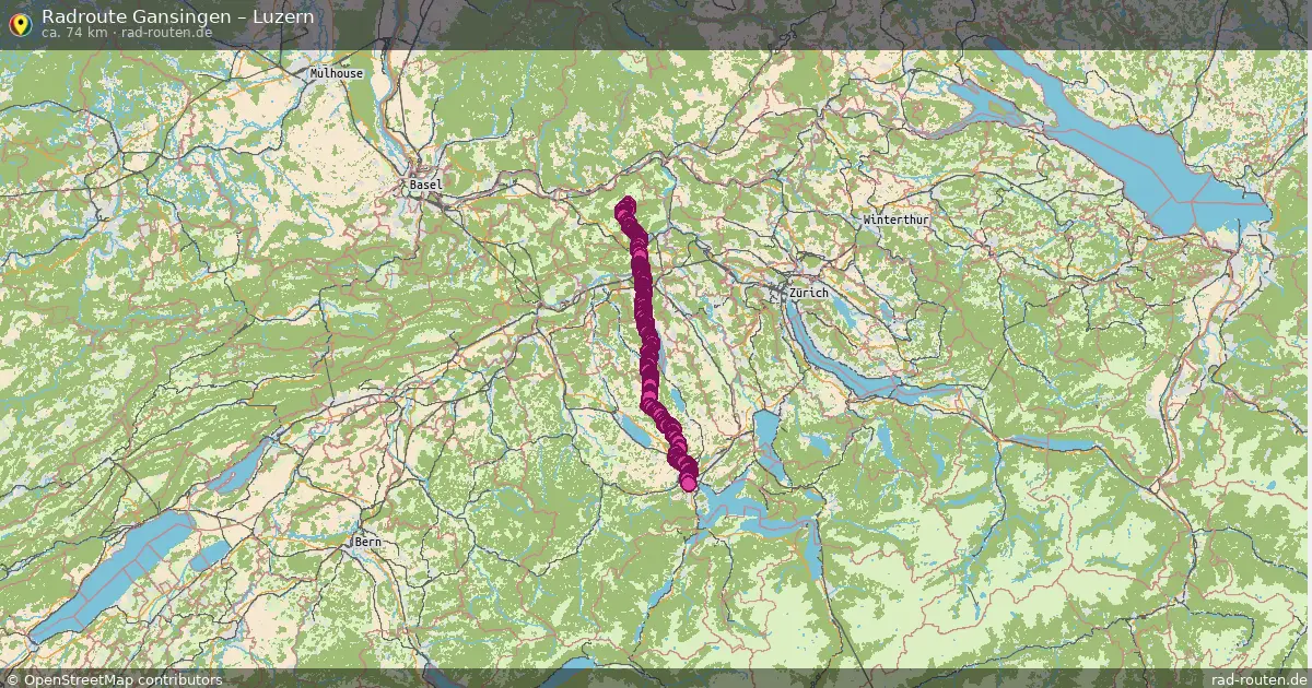 Radtour Gansingen – Luzern