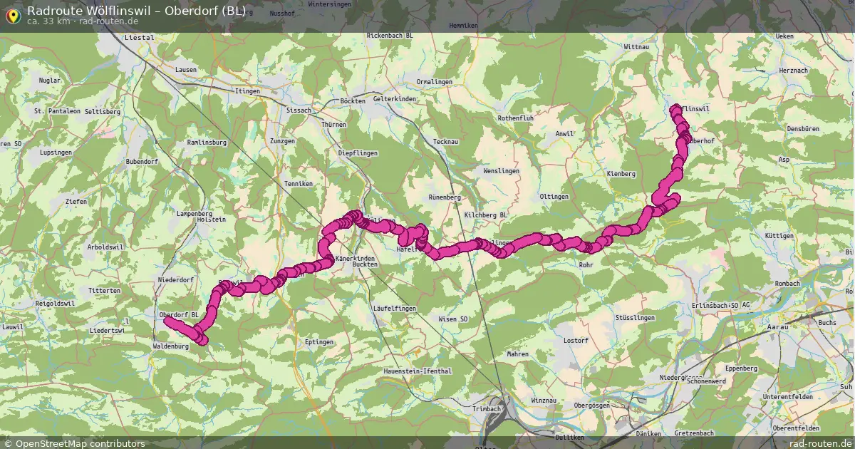 Radtour Wölflinswil – Oberdorf (Bl)