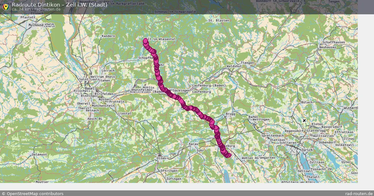 Radtour Dintikon – Zell I.w. (Stadt)